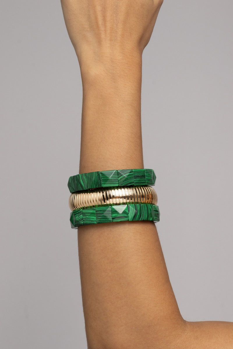 Reconstituted Malachite Bracelet