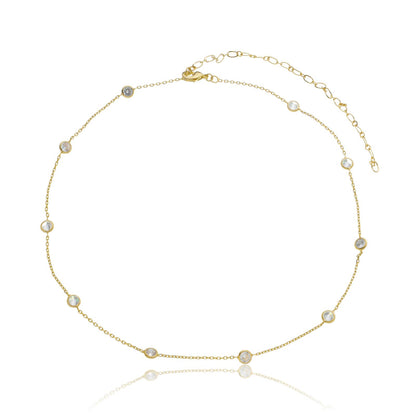 Mayra Larger Gold Choker Necklace
