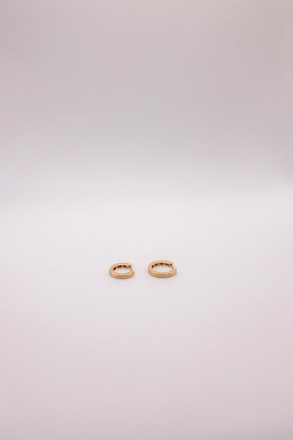 Matte Thin Hoop Earring (L)