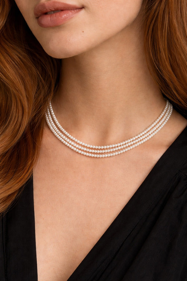 Shell Pearl Necklace (2mm)