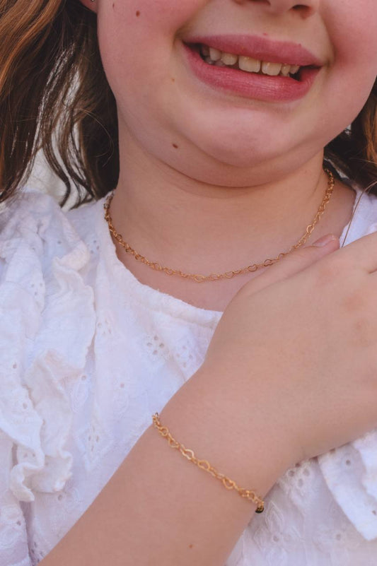 Children’s Hollow Heart Jewelry Set