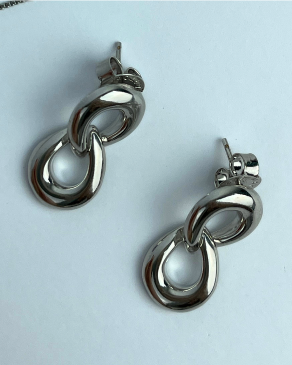 Eternal Rhodium Earrings